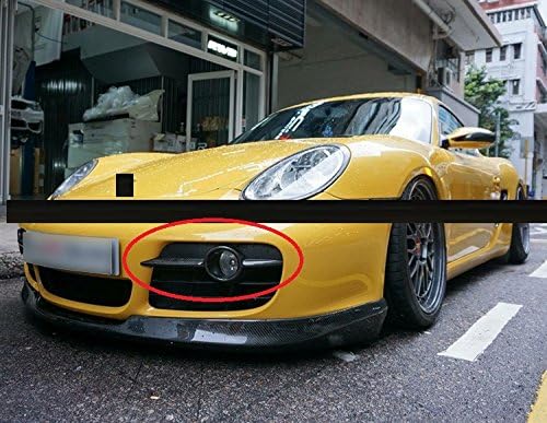 New Carbon Fiber Front Fog Light Cover 2PCS for Porsche Cayman 987 2006-2009