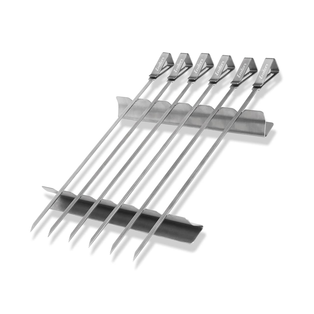 Enders Skewer Set, Stainless Steel BBQ, Silver, 42 x 15 x 3 cm