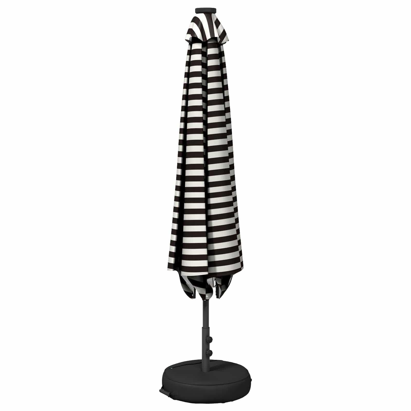 SYDE Parasol ogrodowy ze światłami LED i podstawą 200 x 300 cm poliester