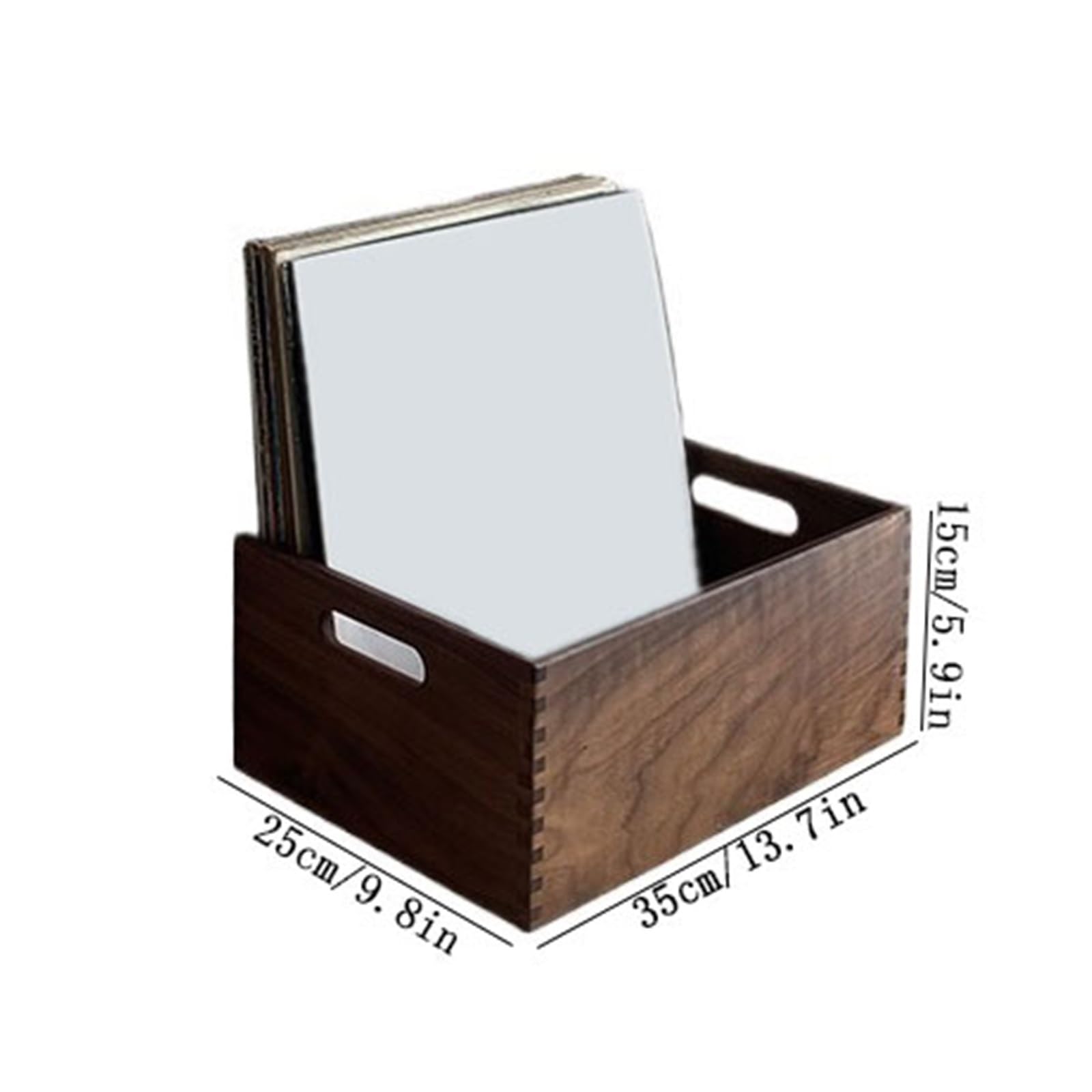 Ufficio Home Custodia for dischi in vinile in legno Minimalismo retrò Scaffale porta dischi