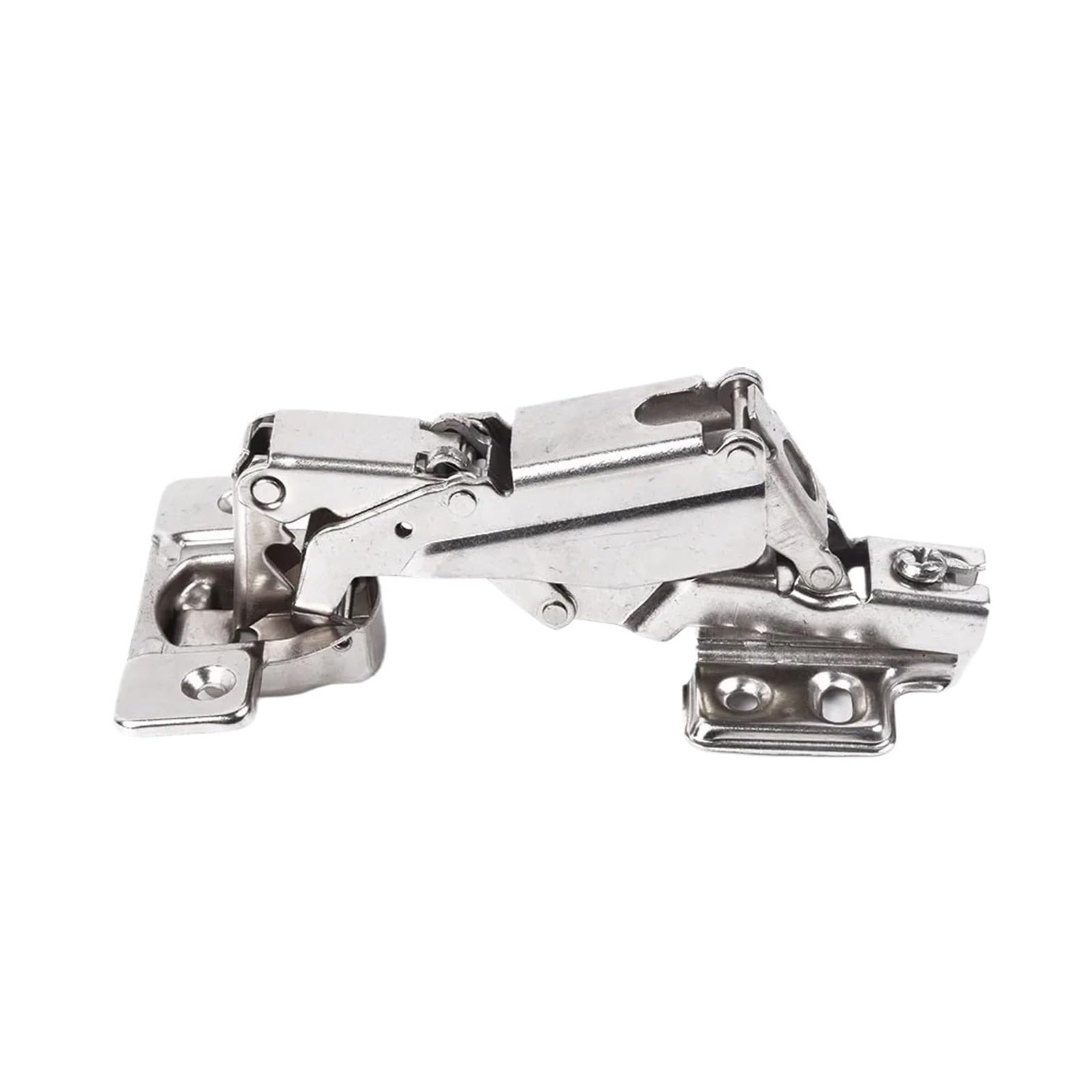 Charnière de porte d'armoire pliables angle 165 degrés en acier avec vis de fixation