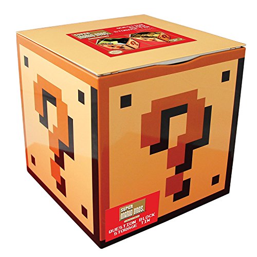 Paladone Nintendo Officially Licensed Merchandise - Super Mario Bros Question Block Storage Tin
