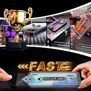 OneFish Screen Protector Privacy Compatible with iPhone 17 Pro Max 2 Pack 4 Way 360ｰ Anti-Spy Tempered Glass, 9H Hardness, 3D Curved Edges, Case-Friendly & Easy Installation