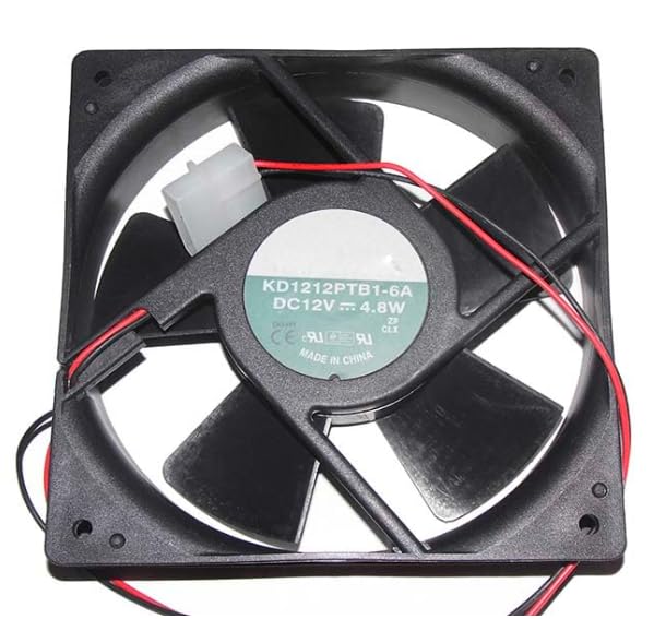 Ventilador 120x38mm de alta presión estática 12V y 4.8W con rodamiento duradero de 12cm