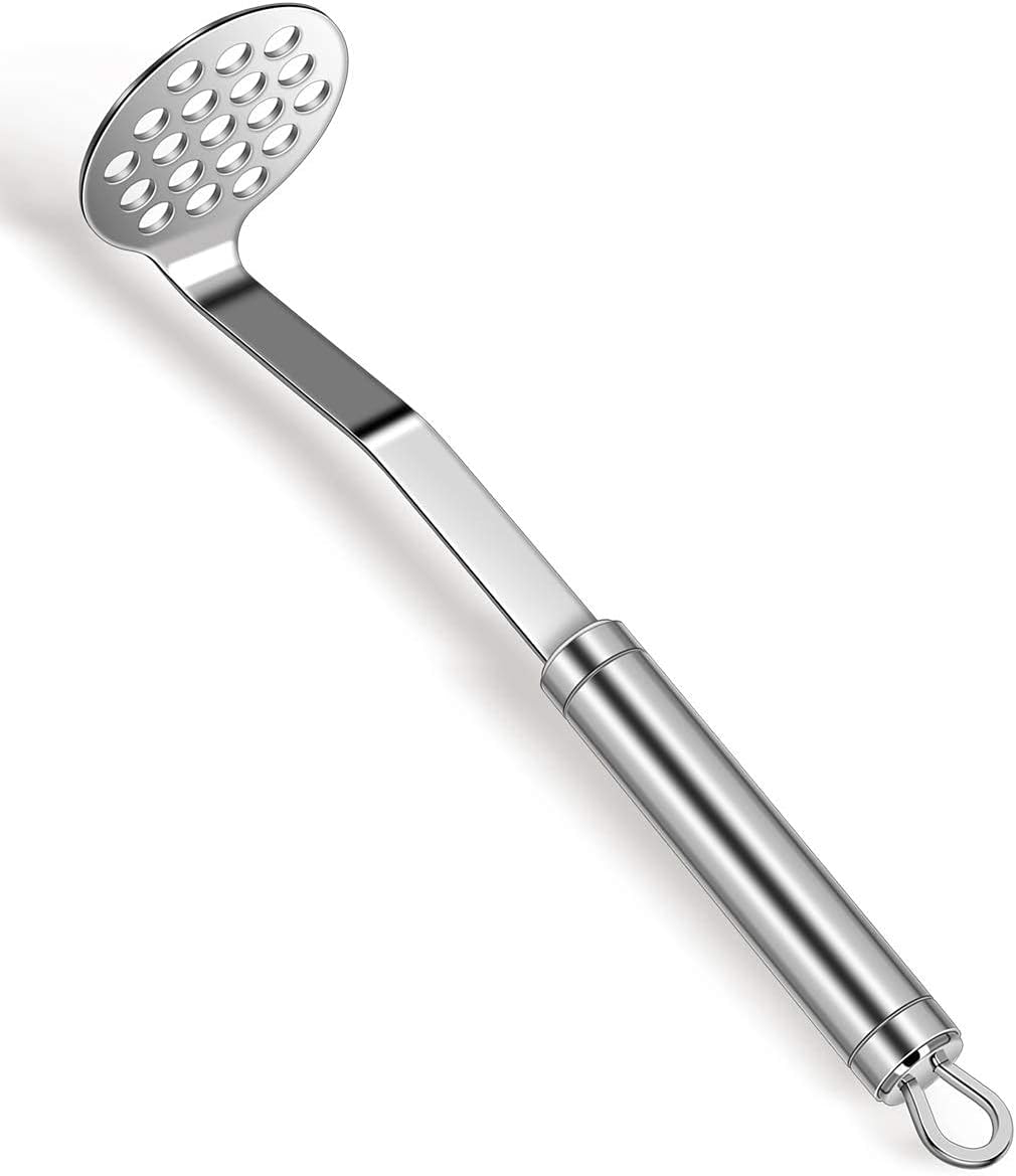 Aliglow Potato Masher Stainless Steel Fruit Food Sweet Potatoe Mashed Mud Kitchen Tools