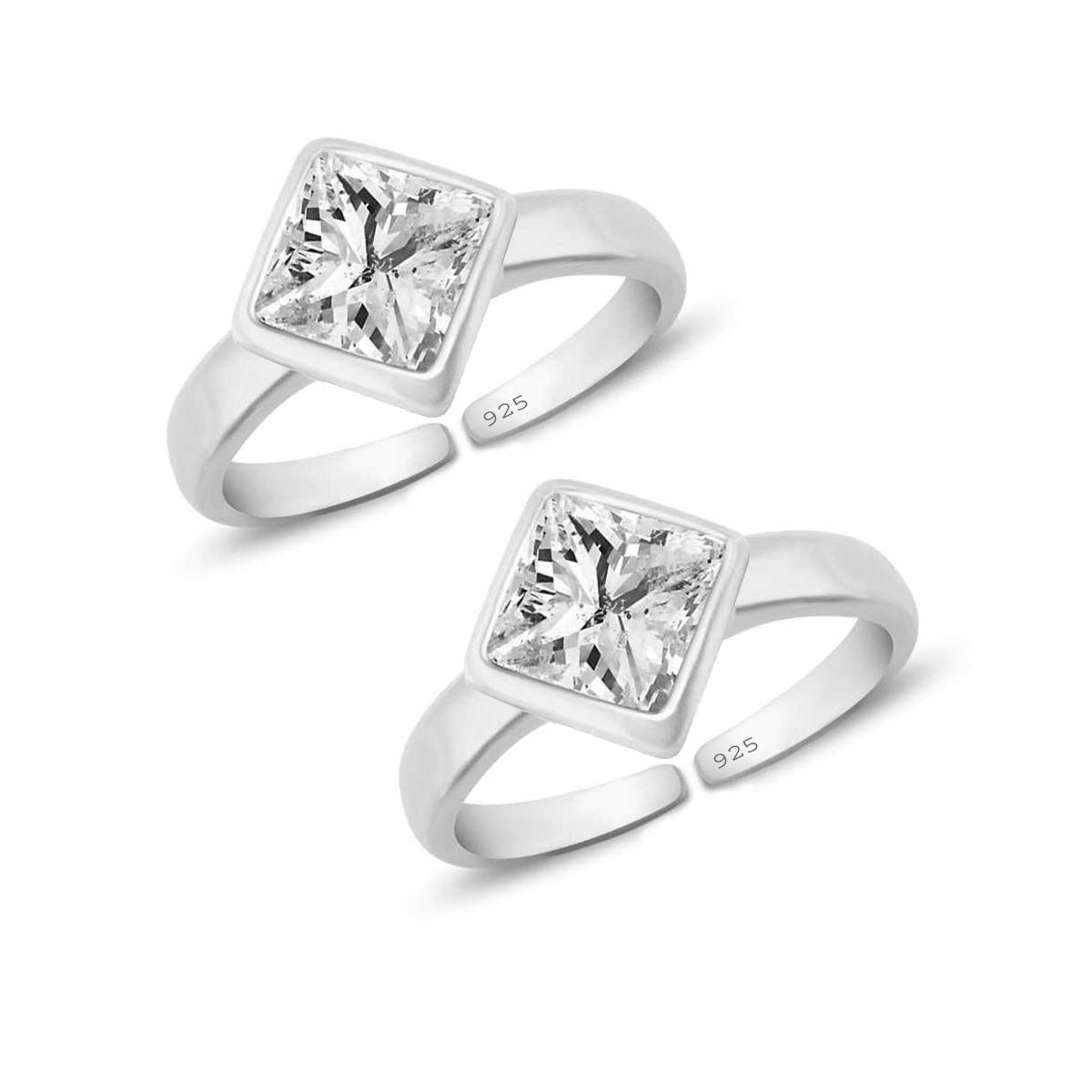 styleejewel Sterling Silver Toe Rings for Women | 925 Pure Chandi Bichiya Traditional Design Indian Toe Rings for Women Stylish (SJTR67W)-picture-15