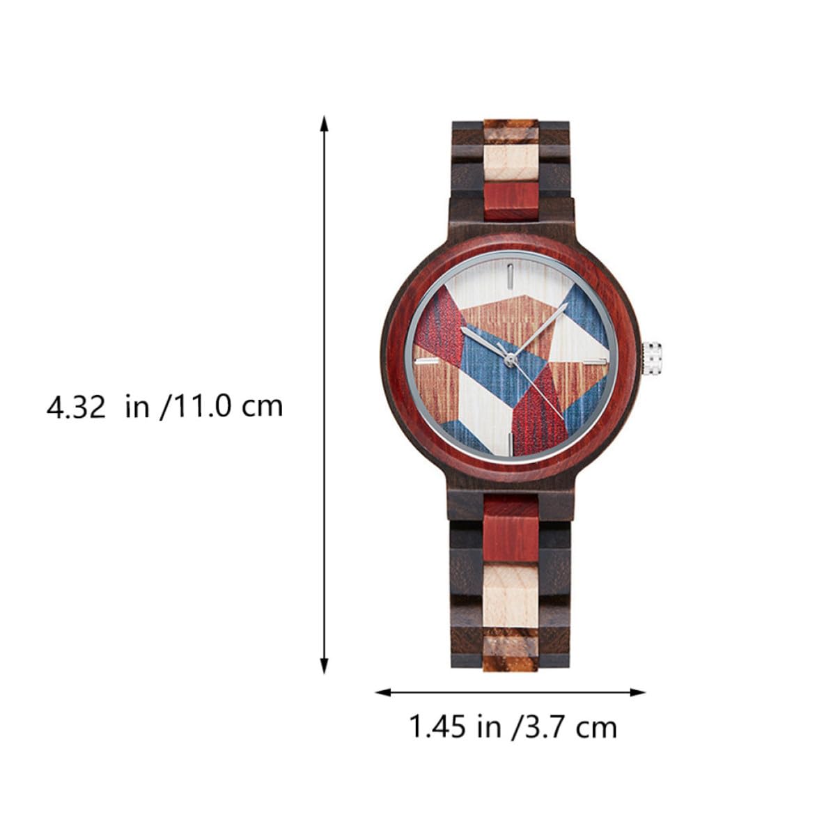 Toyvian Reloj de Cuarzo de Madera, Reloj de Pulsera Informal, Diseño de Madera Único, Vidrio, Precisión Horaria y Ahorro de Energía, para Parejas y Familiares, Obsequio de Fiesta