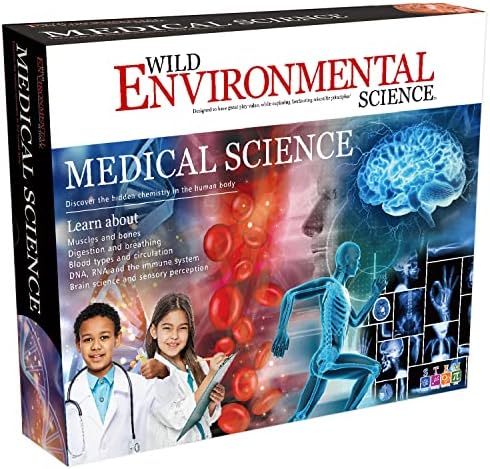 Home 109 WILD ENVIRONMENTAL SCIENCE Medical Science – STEM Kit for Ages 8+ – Make a Test-Tube Digestive System, Extract DNA, Create Anatomical Models and More!, Multi (WES120XL)
