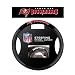NFL Tampa Bay Buccaneers Poly-Suede Steering Wheel Cover, White, One Size