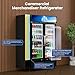 Cintva ETL & DOE Certified Commercial Beverage Refrigerator, Commercial Display Fridge with Glass Door, Upright Merchandiser Refrigerator Cooler with Front LED Light for Stores, Restaurant, Office