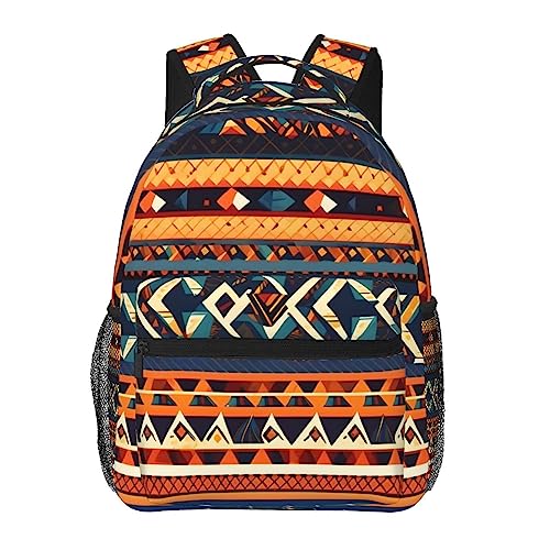 Sac à dos imprimé motifs nationaux africains en toile noire ultra légère