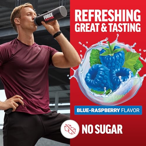 Image of Force Factor Creatine Monohydrate Powder, 5g Micronized Dose to Support Muscle Growth, Strength, Recovery, Cognitive Health & Working Memory, Blue Raspberry, 100 Servings