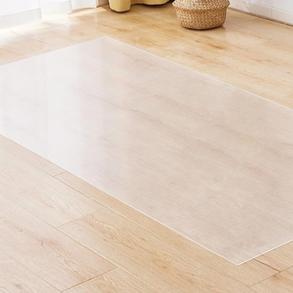 Sous-main De Bureau Transparent, Antidérapant En PVC Transparent, Imperméable, À Bords Arrondis, Résistant À La Chaleur, Tapis D'écriture Transparent Pour La Maison Et Le Bureau (Taille : L160cmXW100