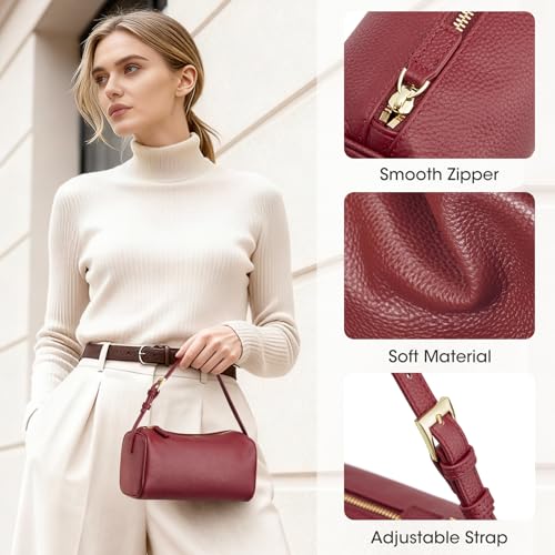 Image of Kattee Leather Crossbody Bags for Women, Crossbody Purses for Women, Small Hobo Bags with Adjustable Strap