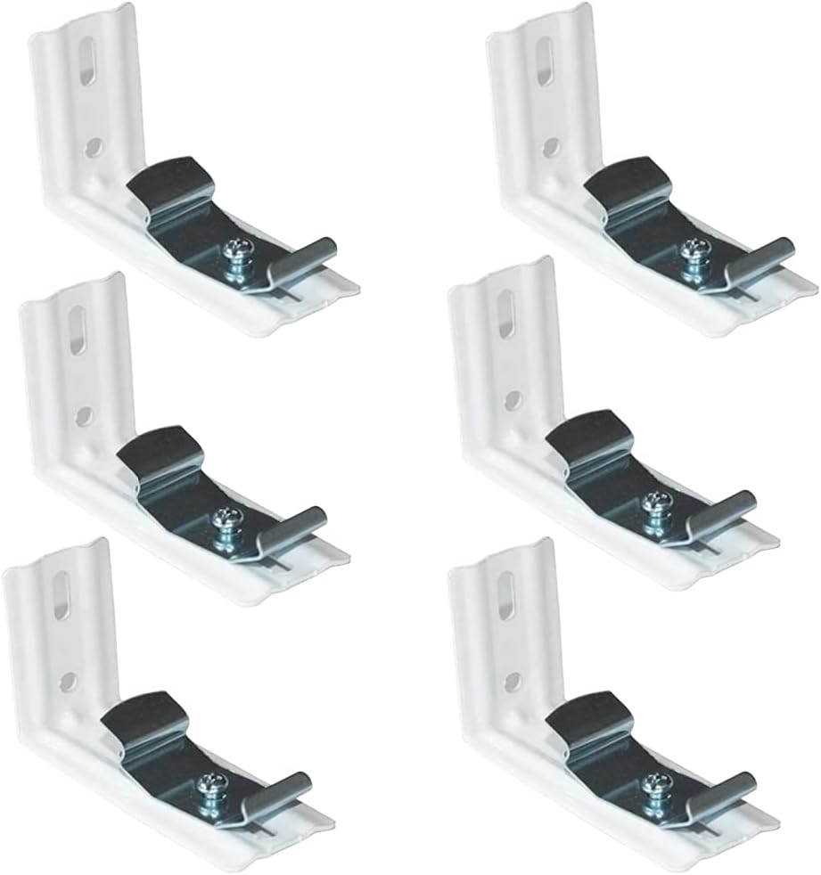 6Pcs L Bracket Vertical Blind Bracket Clips for Vertical