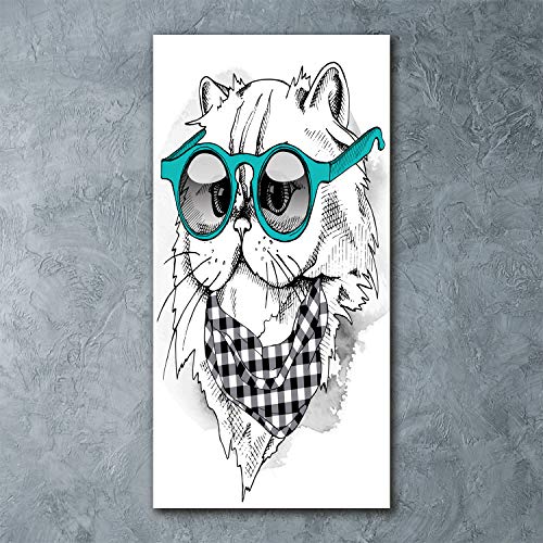 Image sur verre 60x120 cm bleu tableau haut de gamme Tulup
