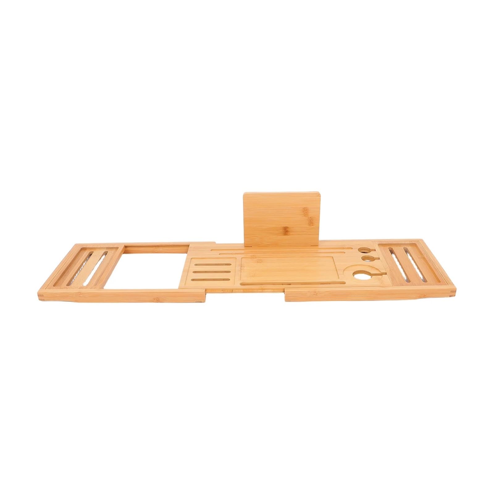 Vassoio espandibile in bambù per vasca da bagno, antiscivolo, 1 ripiano accessorio per spa per bagno e casa, perfetto per relax e tempo libero