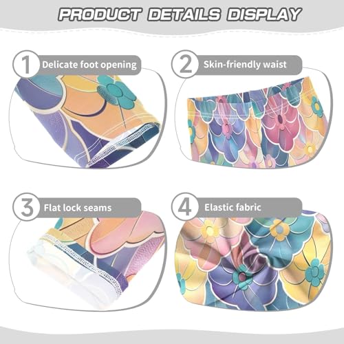 Toddler Girls Leggings Printed Yoga Pants Leggings Bohemia Flowers for Kids3