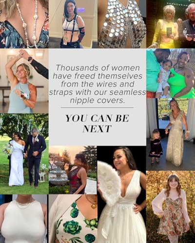 Voch Gala VOCH SENSE Nipple Covers 2 Pairs-Seamless And Sheer Adhesive Silicone Nipple Pasties thumb #5