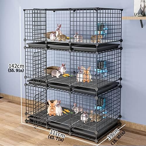 Cat Cages Indoor Litter Dog Playpens Caves Houses Box Kitten Cage Cats Outdoor Enclosures,DIY Metal Pet Playpen - Durable Indoor Rabbit Cage with Door, Easy Assembly for Small Pets - Perfect
