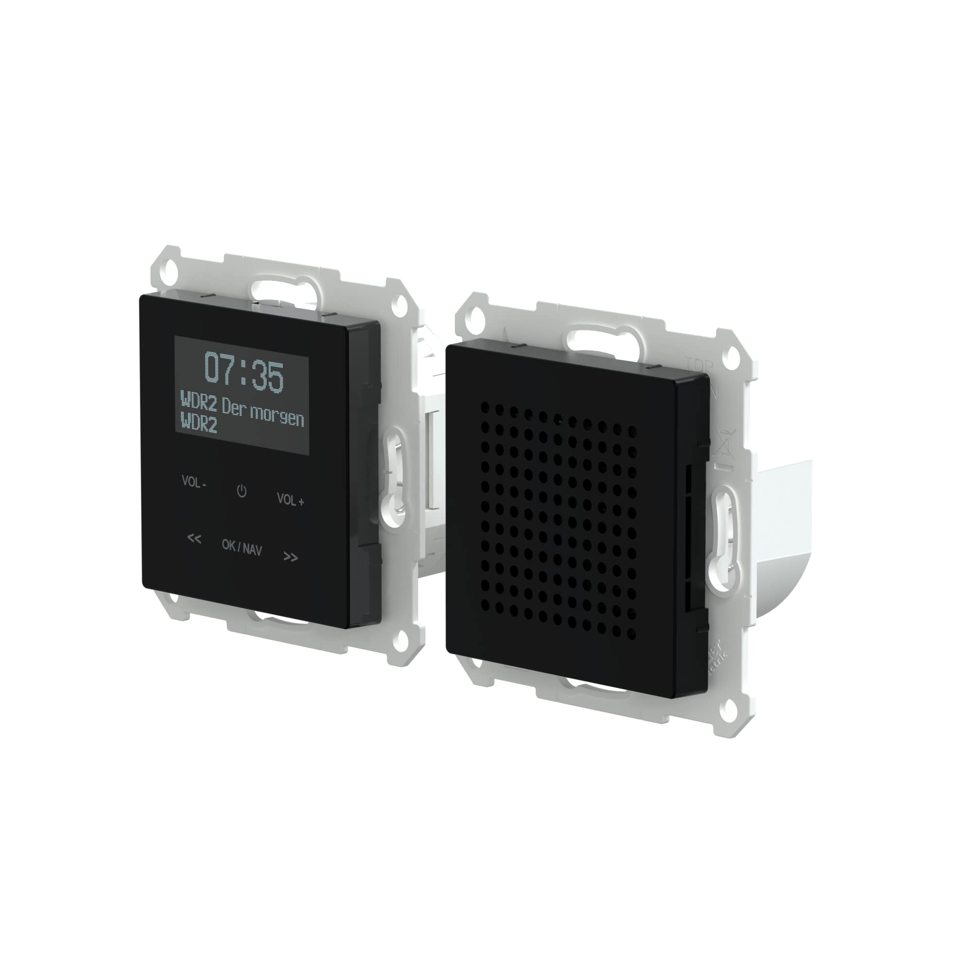 Schneider Electric Meg4375-0303 Radio Podtynkowe, Czarny, ‎15 x 7,8 x 5 cm; 333 g