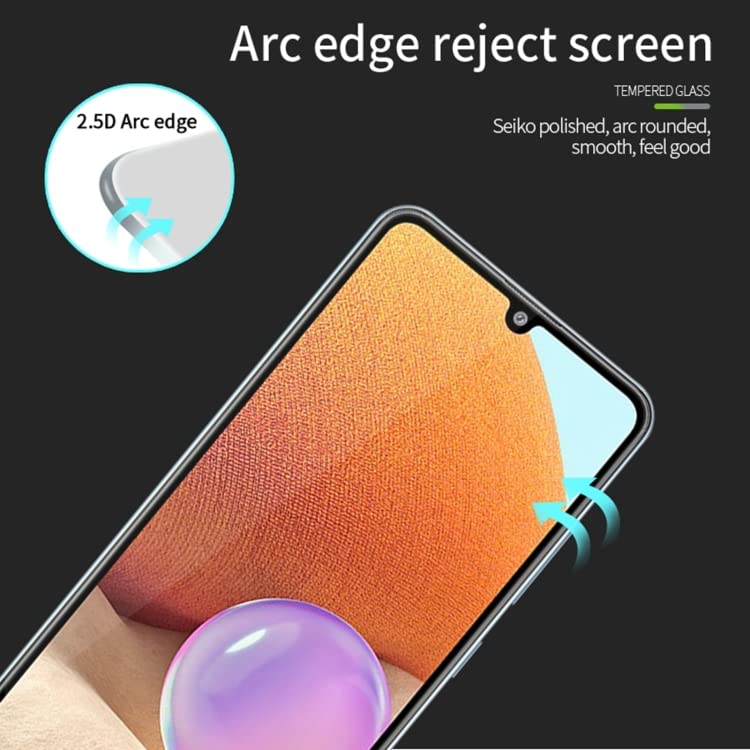 Image of Casodon Tempered Glass Screen Protector Guard For Samsung Galaxy A34 5G - Black for Smartphone