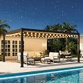 12' x 16' Pergola with Adjustable louvered Roof and Aluminum Frame