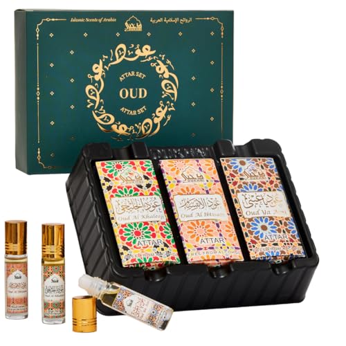 Dukhni Oud Attar Oil Set Arab perfume oils for men ...