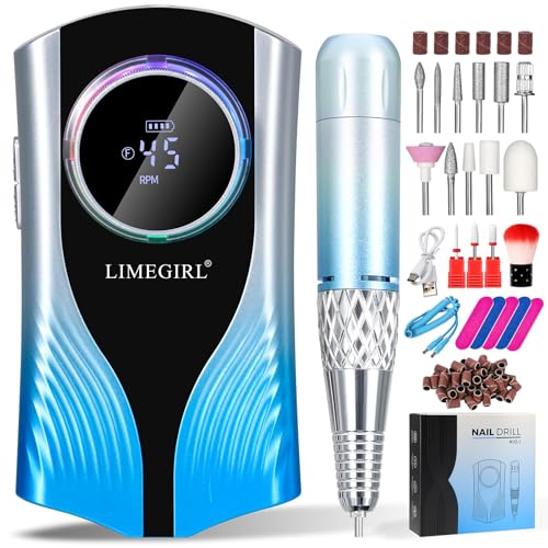 Lima de uñas inalámbrica para pulir y quitar acrílico rápido