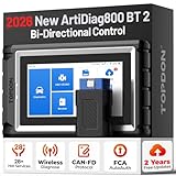 TOPDON AD800BT 2 OBD2 Scanner, 2026 Bidirectional Scan Tool, Function as AD900 Lite AD Pro, All System Automotive Diagnostic Scanner, Active Test, 28+ Reset Service, FCA Autoauth, 2 Years Free Update
