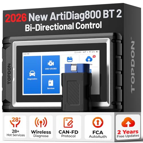 TOPDON AD800BT 2 OBD2 Scanner, 2026 Bidirectional Scan Tool,...