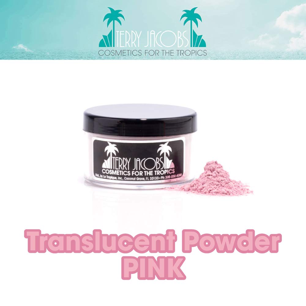 Terry Jacobs Translucent Powder | Natural Coverage and Perfect Loose Powder Highlights for Eyes | One shade fits all! | Long Lasting, Long Wearing, Pink