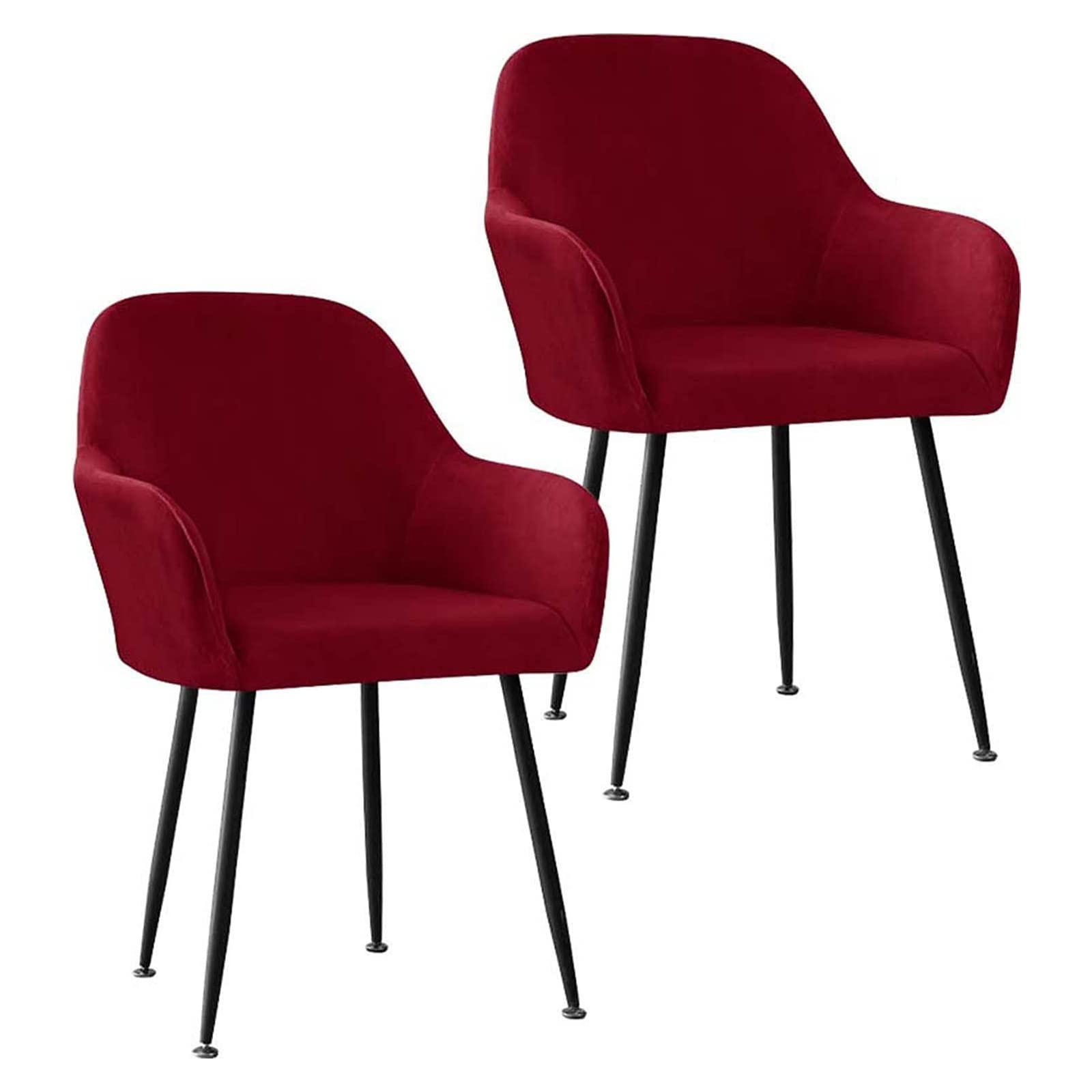Housse de chaise velours avec accoudoirs chic G x2