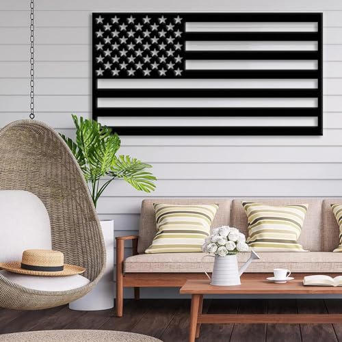 Idadey American Flag Wall Art Metal, Usa Flag Wall Decor
