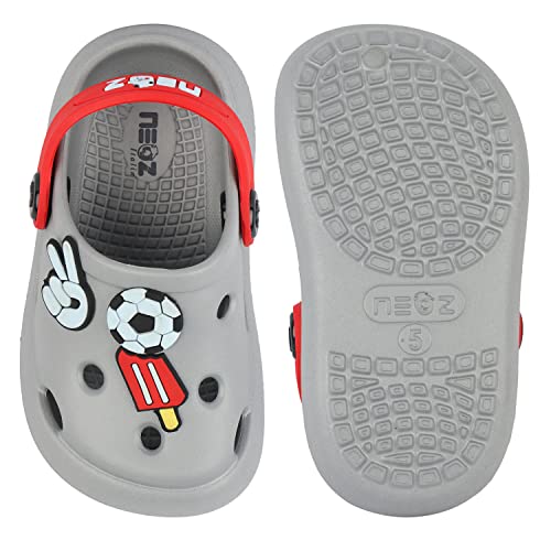 Image of NEOZ Casual Slingback Clogs for Kids with Soft Sole | Slip-On Breathable, Lightweight | Comfortable & Durable | Stylish Indoor & Outdoor Sandals Clogs for Kids