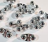 Hooker's Terminal Tackle Fishing Line Rattles - 50-Count (Chrome)