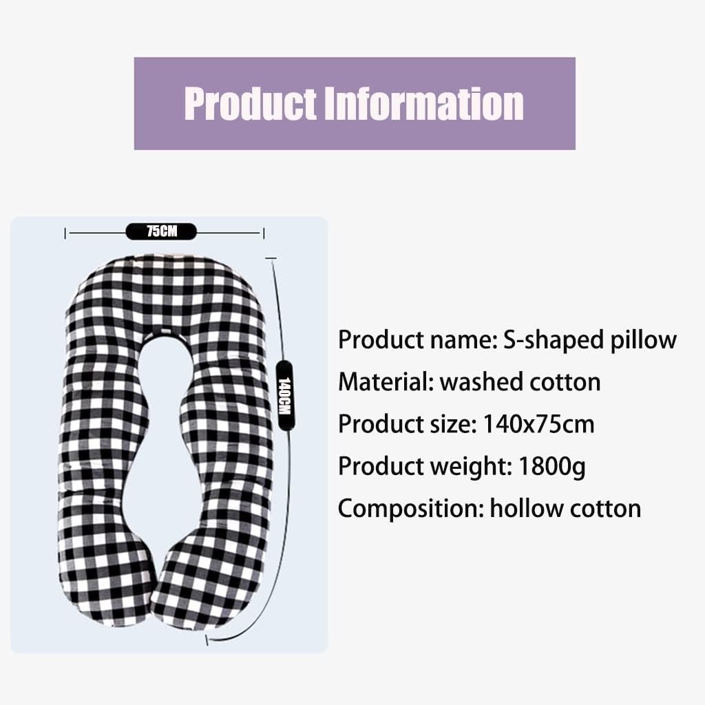 Pregnancy Pillow Removable U-Shaped Full-Body Maternity Pillow, The Cotton Maternity Pillow Lumbar Side Sleeper Pillow. Support The Back, Hips, Waist and Legs of Pregnant Women