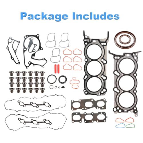 Image of Engine Head Gasket Set Compatible with Kia Sorento Sedona Cadenza /Hyundai Azera Santa Fe 3.3L / 3.5L V6 Replacement for 223113CGA0 223113CGA5 223113CGB0