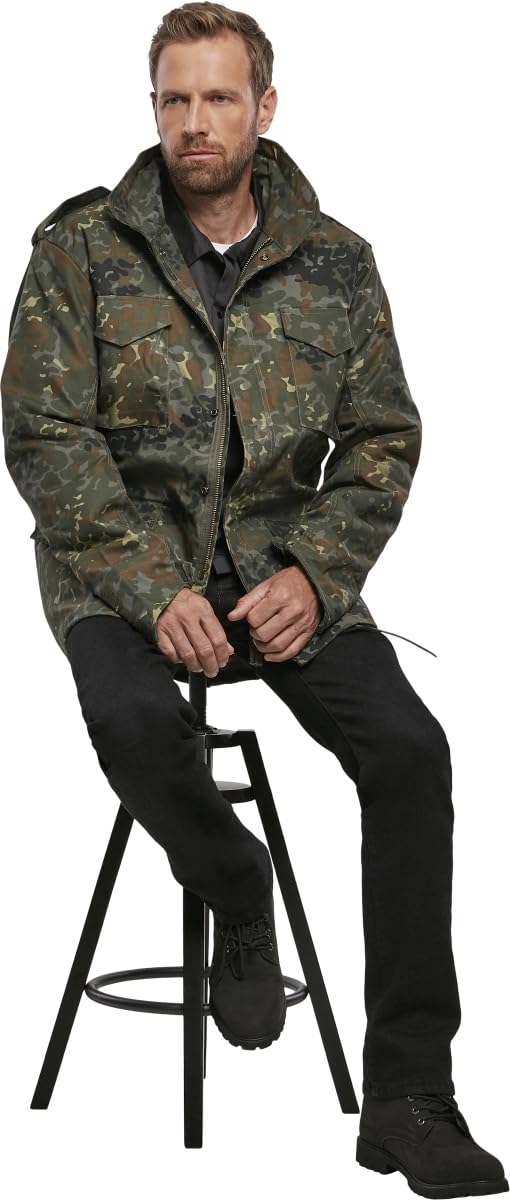 Brandit M65 standardowa kurtka outdoorowa parka M65 B-3108, Wielokolorowy (Flecktarn 14), 5XL