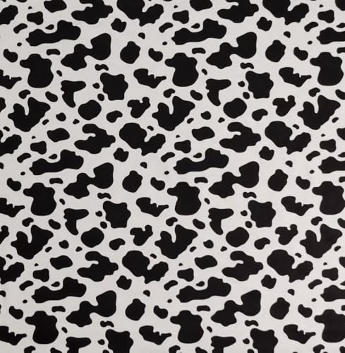 Cow Print Cotton Super Snuggle Flannel Fabric - Precut Fabric by The Yard - One Yard