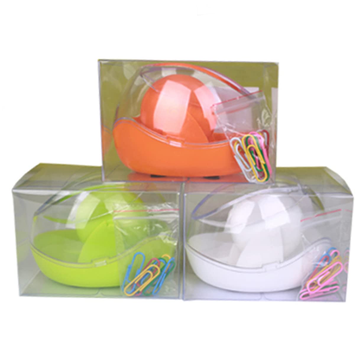 Cabilock 3 Pz Custodia Per Graffette Contenitore a Clip Quadrato Distributore Di Graffette Magnetiche Contenitore Per Graffette Porta Graffette Portatile Accessori Scrivania Bianca Ufficio