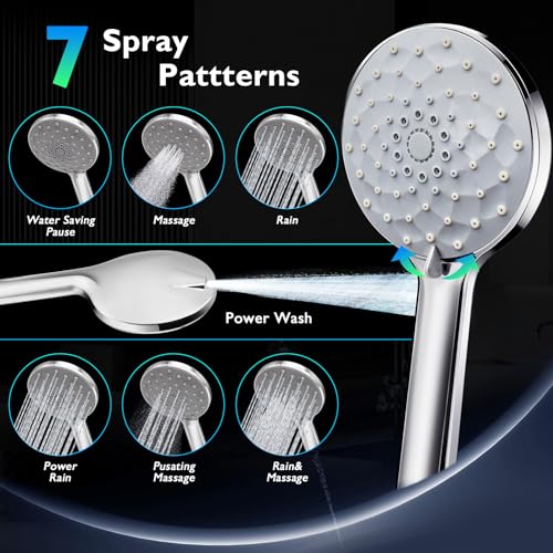 Combiné de douche double PinWin pour résoudre les problèmes de pression et de taille