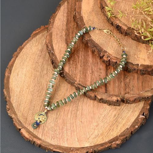 Image of AAKRITI ART CREATIONS Handcrafted Tribal Necklace Collection | Royal & Queen-Inspired Artisan Brass Statement Jewelry | Ethnic, Elegant & Regal Necklaces for Women