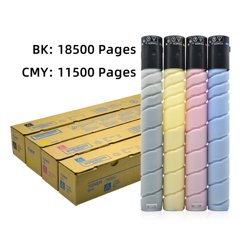 Cartuccia toner ad alta resa compatibile per stampanti C/XC9225/9235/9245/9255/9265, confezione a 4 colori, nero, 18.500 pagine e colori 11.500 pagine