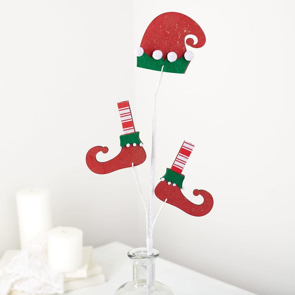 Factory Direct Craft Pack of 6 Artificial Peppermint Candies Stems - Whimsical Candy Floral Pick for Christmas Decorations and Holiday Arrangements (Size: 8" L)