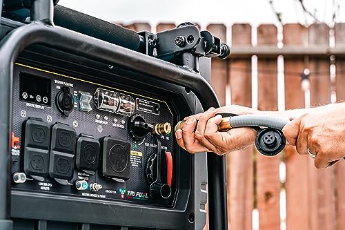 Image of Pulsar 9500W Tri Fuel Gasoline Propane Natural Gas Portable Inverter Generator w /Remote Start & CO Sentry for Home Use GS95TiSCO
