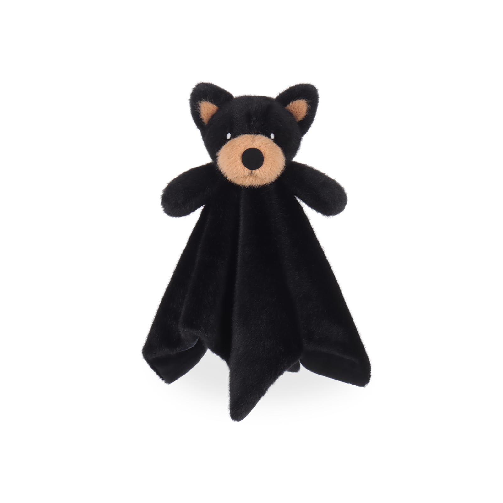 Apricot Lamb Doberman Cute Comforter Soft Loveys for Baby Boy and Girl, Security Blanket for Babies, Infant and Toddlers, Black Dog Puppy 14x14 Inches