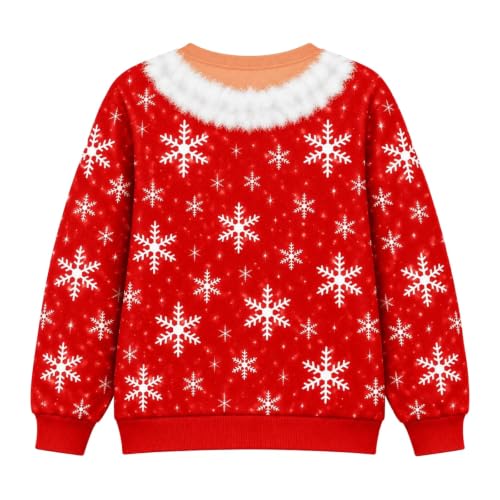 Ugly Christmas Sweatshirts for Women Funny 3D Boobs Print Xmas Pullover - image 5