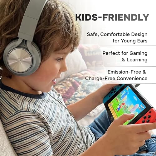 Image of ARTIX Wired Headphones for Kids & Adults - Built-in Mic & Volume Control, Kids Headphones for School & Travel, Girls & Boys Head Phones for Computer, iPad, Chromebook, Tablet, Laptop 3.5mm Aux Cord