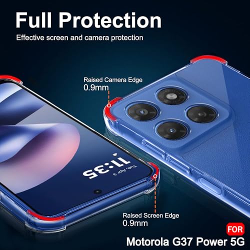 Image of TheGiftKart Transparent Crystal Clear Back Cover Case for Motorola Moto G37 Power 5G | Shockproof Soft TPU Case | Cushioned Edges for Ultimate Protection Back Cover Case (TPU, Transparent)